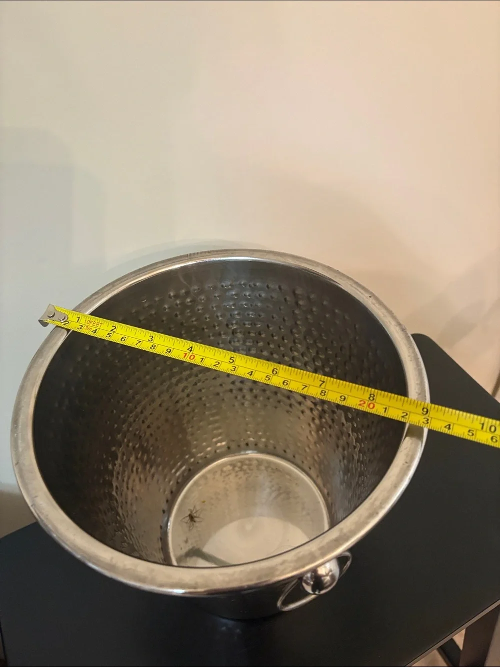 Hammered Metal Wine/Champagne Ice Bucket - Silver